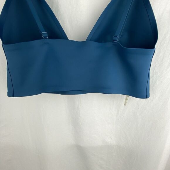 Free People Intimately Womens Size L Exotic Aqua Sage Longline Bralette Stretch - Picture 6 of 9